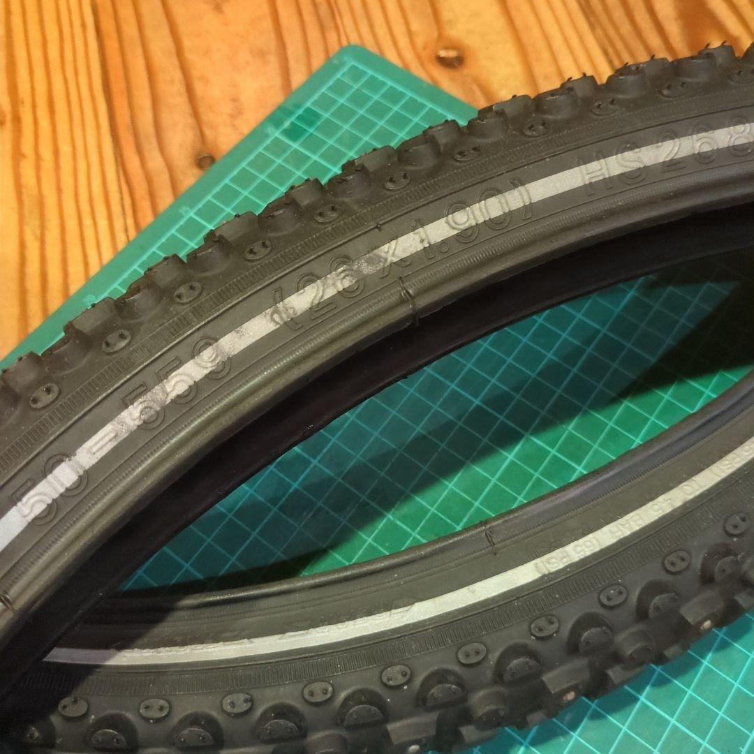 自転車 スパイクタイヤ　SCHWALBE.SPIKES.26-1.9
