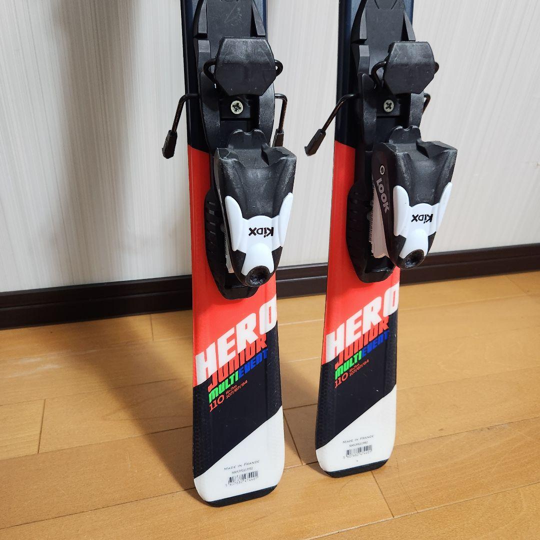 美品♪ROSSIGNOL HERO 110cm KID-Xビンディングセット