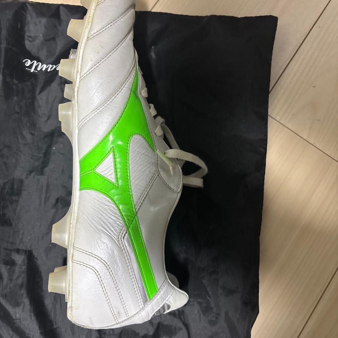 MORELIA サッカーシューズ スパイク ホワイト/グリーン