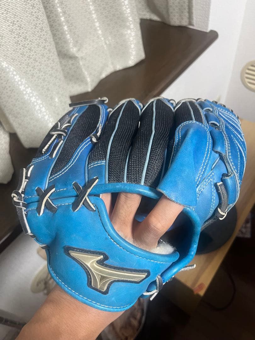 ミズノ　Global Elite 青　オーダー　投手用グローブ