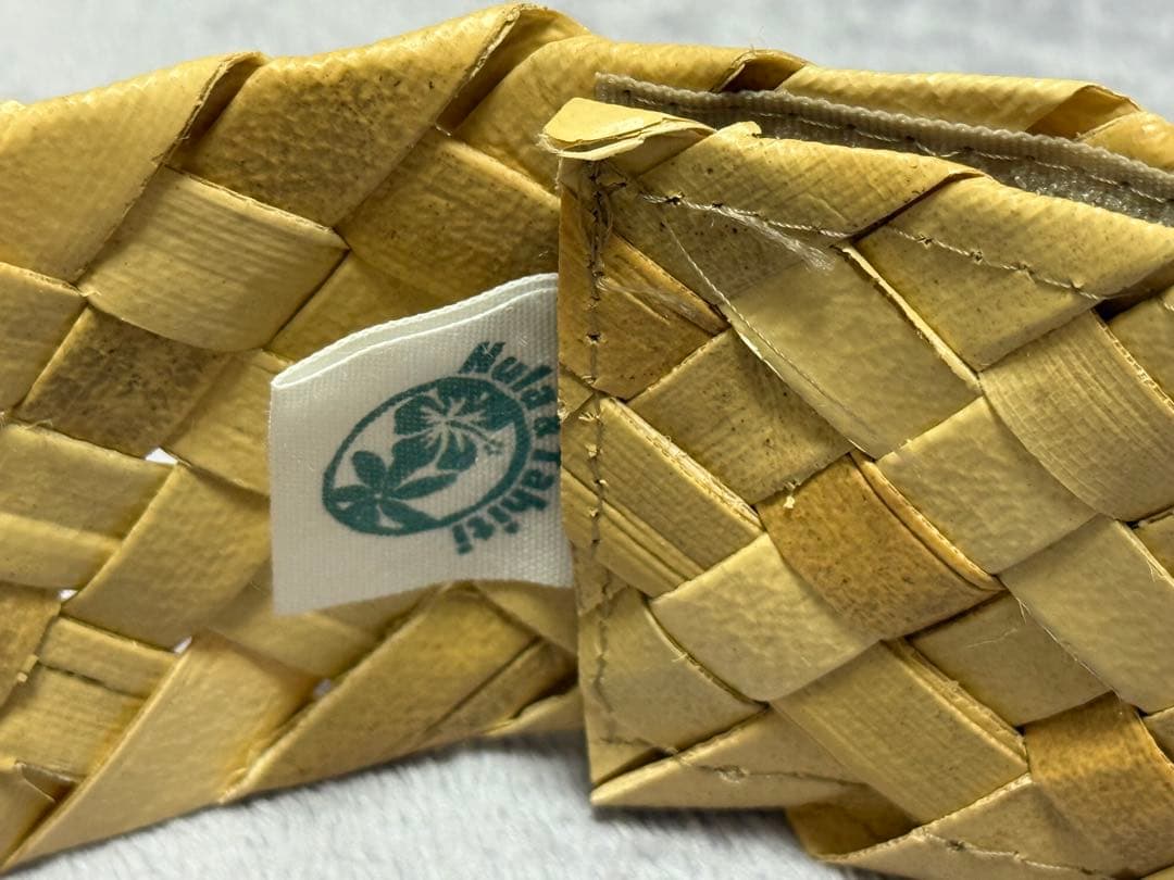 フラ＆タヒチ　ヘッドドレス　土台　ラウハラ　ナチュラル　2個セット　衣装　材料