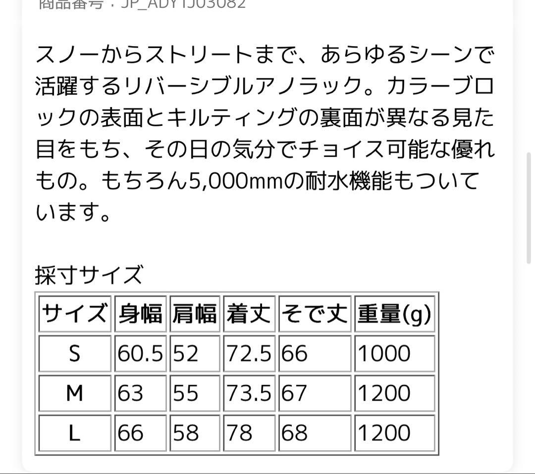 DC スノーボードウェア　アノラック