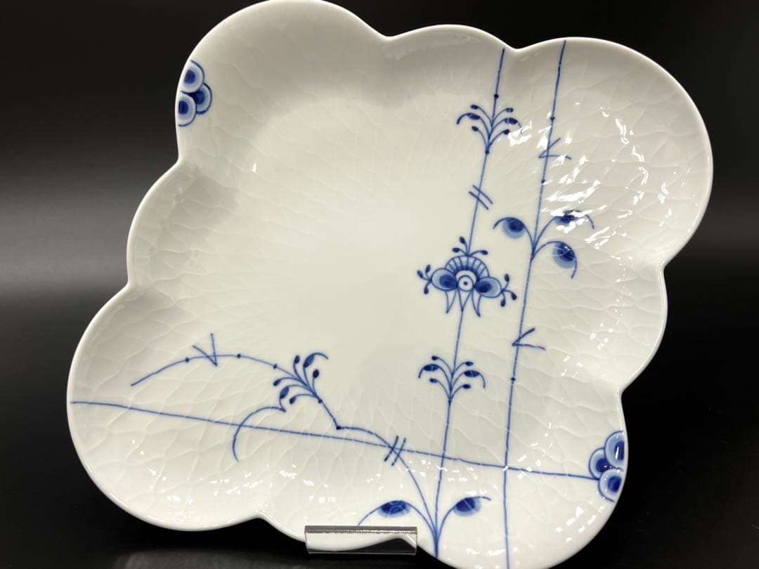 希少美品 ロイヤルコペンハーゲン ブルーパルメッテ　菱形