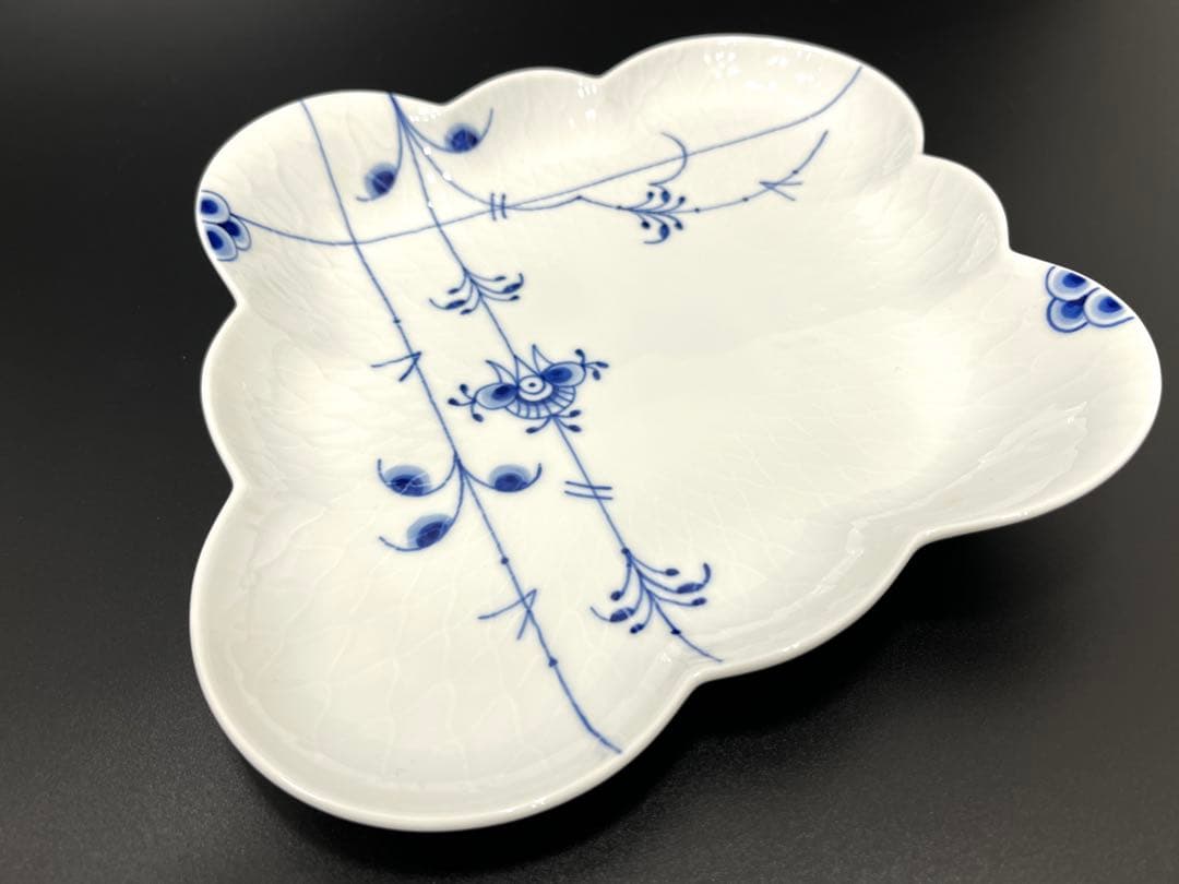 希少美品 ロイヤルコペンハーゲン ブルーパルメッテ　菱形