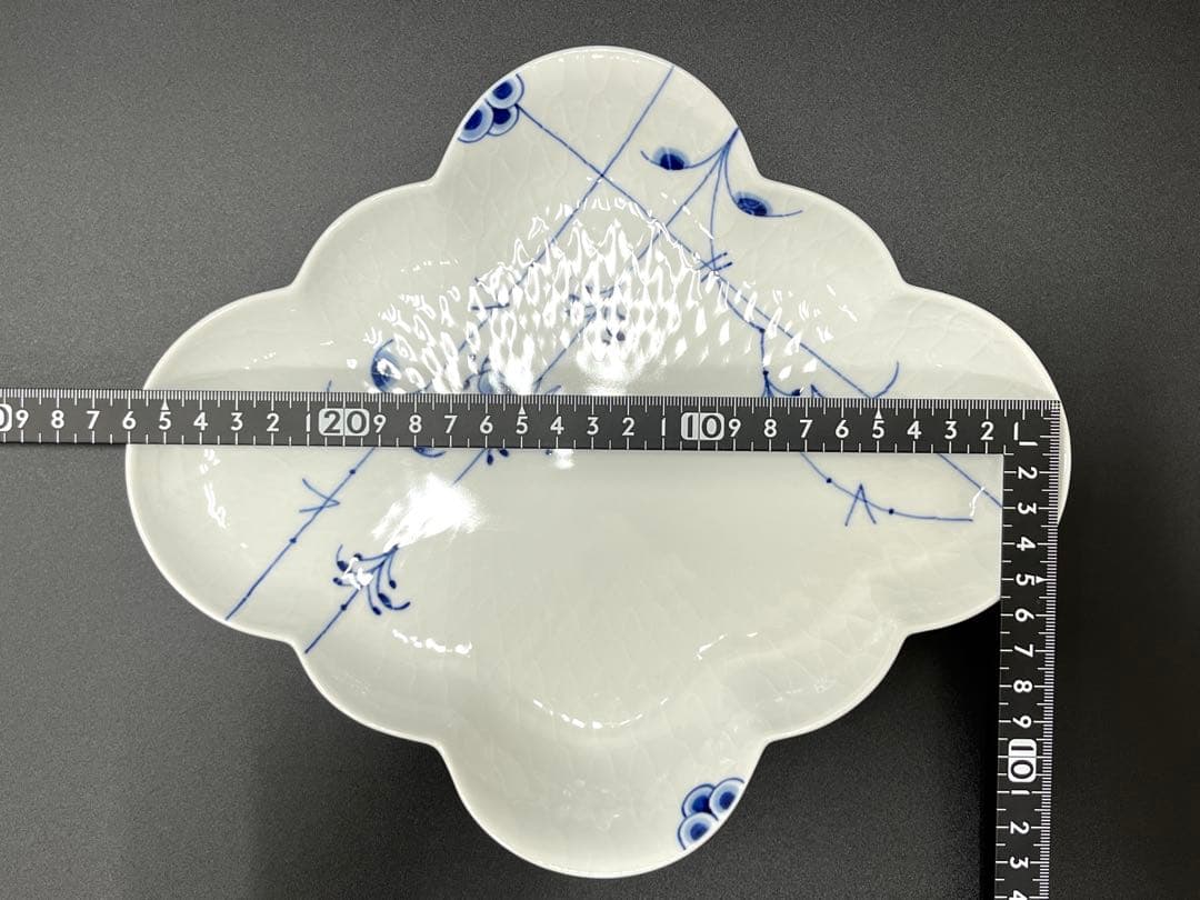 希少美品 ロイヤルコペンハーゲン ブルーパルメッテ　菱形