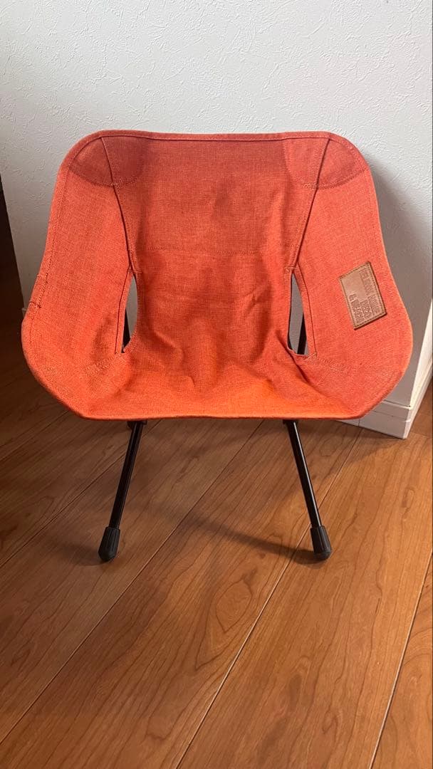【美品】Helinox デコ & ビーチ アウトドアチェア オレンジ