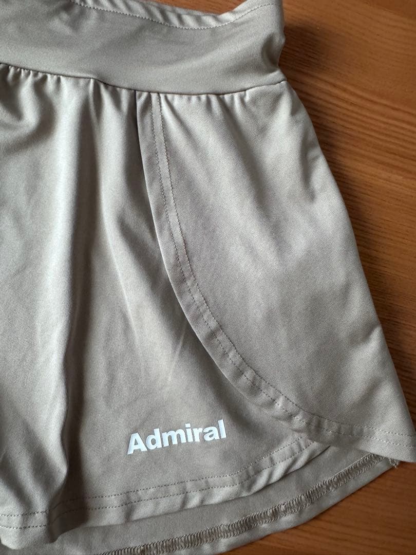 Admiral ベージュ スカート　ショートパンツ　L