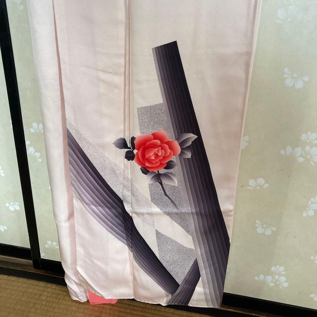 着物　バラ柄