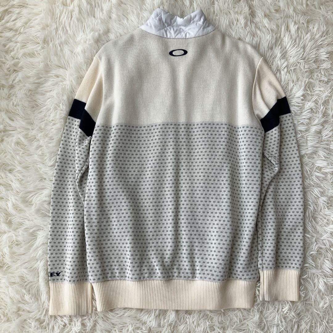 極美品✨オークリー キルティング リブニット セーター ジャケット L ゴルフ