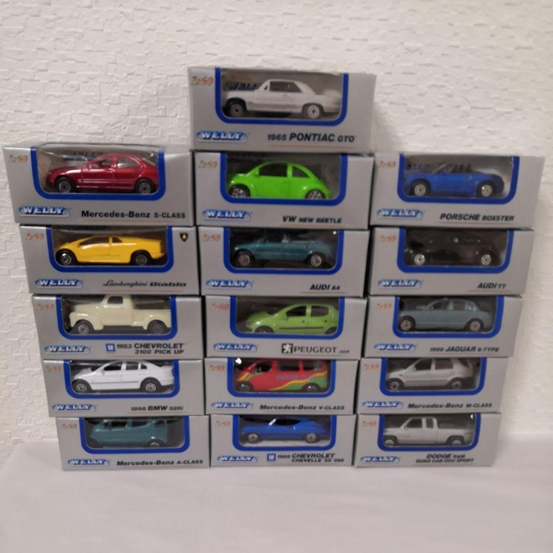 ミニカー まとめ売り 24台 / WELLY 他　コブラ　シトロエン　フェラーリ