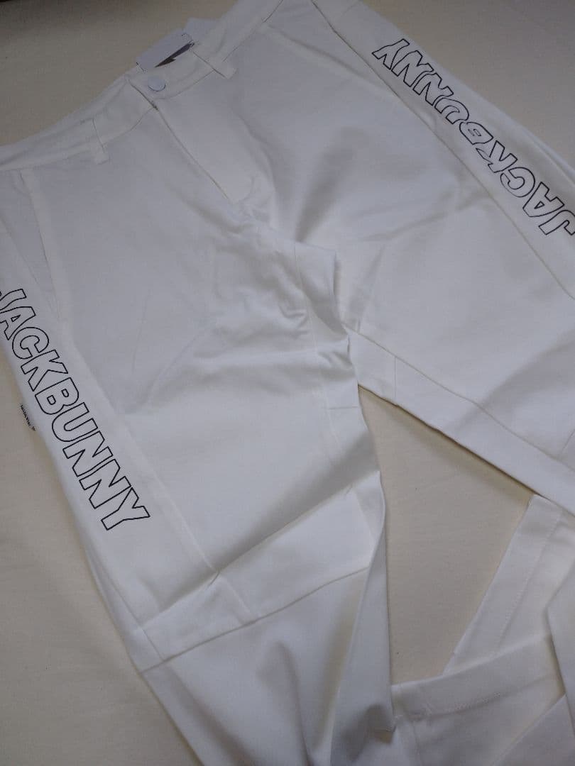 4サイズM ホワイト ジャックバニー ストレッチパンツ ゴルフウェア 新品