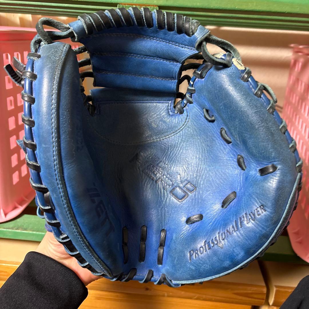 ZETT 青 軟式グローブ PROFESSIONAL PLAYER