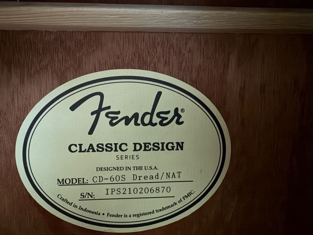 Fender アコースティックギター ギターケース付き