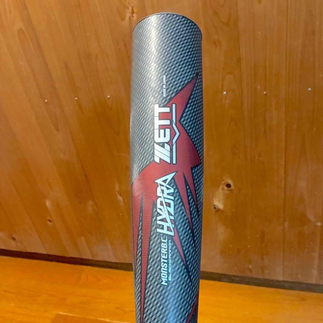 【美品】ZETT 一般軟式バット モンスターブラックキャノンヒドラ 85cm