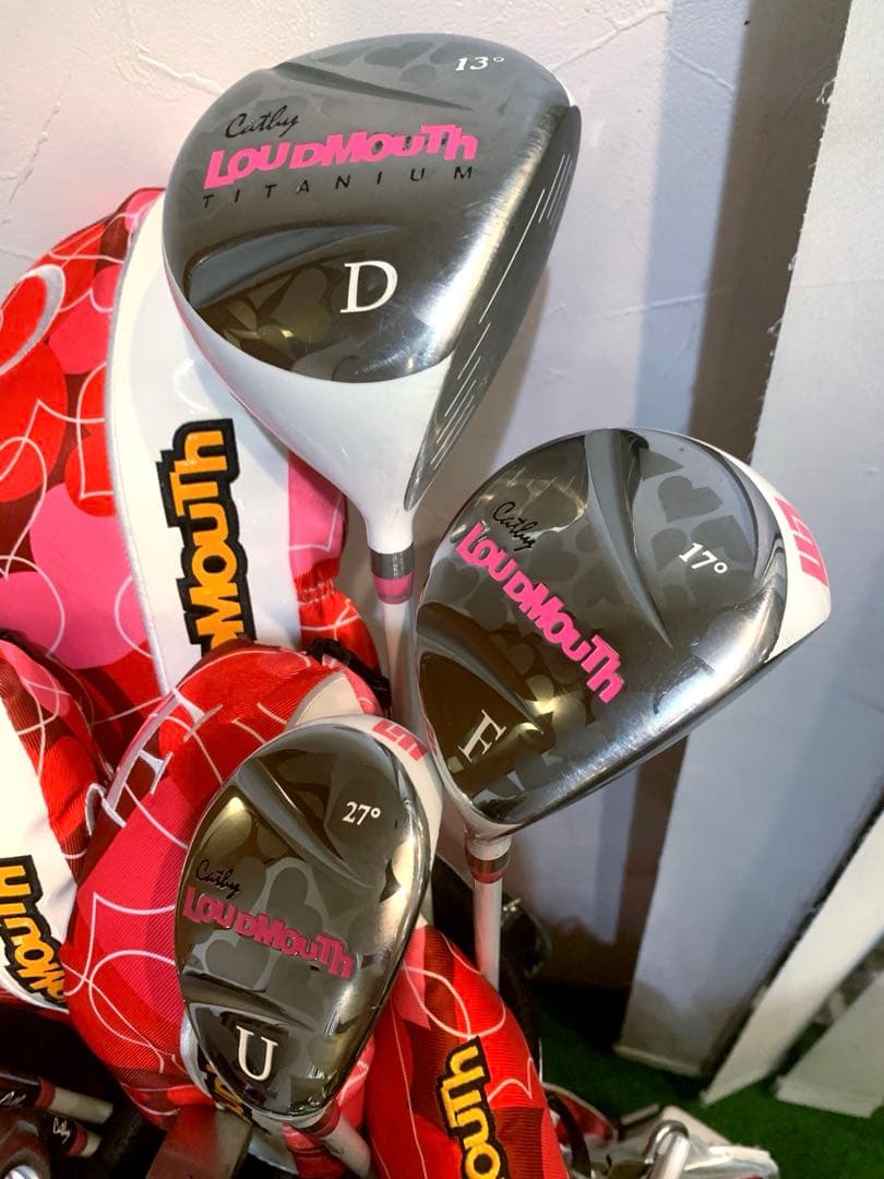 良品　レディースゴルフクラブ セット　ラウドマウス　可愛く優しい　初心者〜