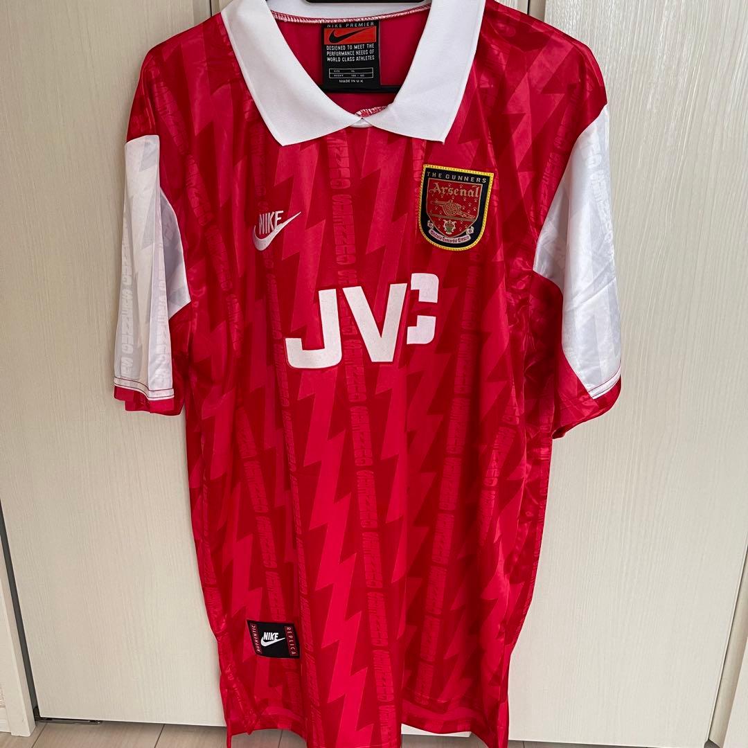 アーセナル1994/96 ベルカンプNIKE サッカーユニフォームarsenal