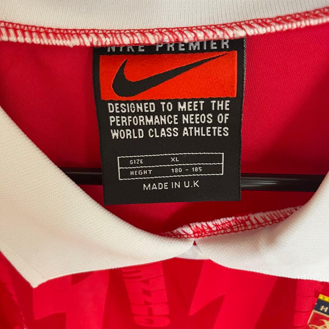 アーセナル1994/96 ベルカンプNIKE サッカーユニフォームarsenal