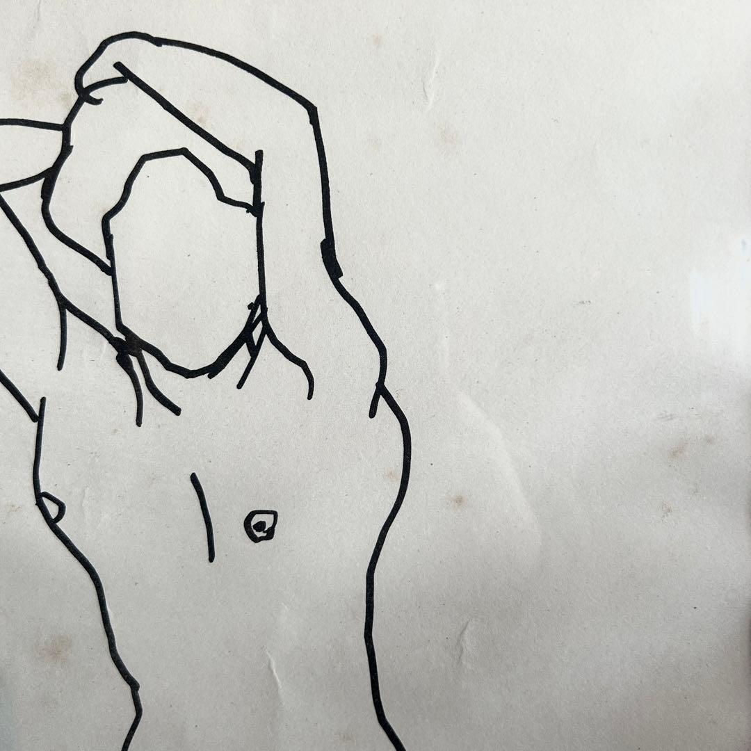 熊谷榧　リトグラフ　人物画　女性画　作者サイン入り　額付き　26.3.5-1