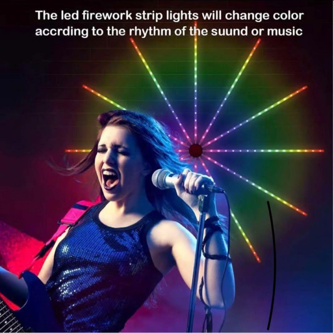 【送料無料】LED花火テープライト　APP操作