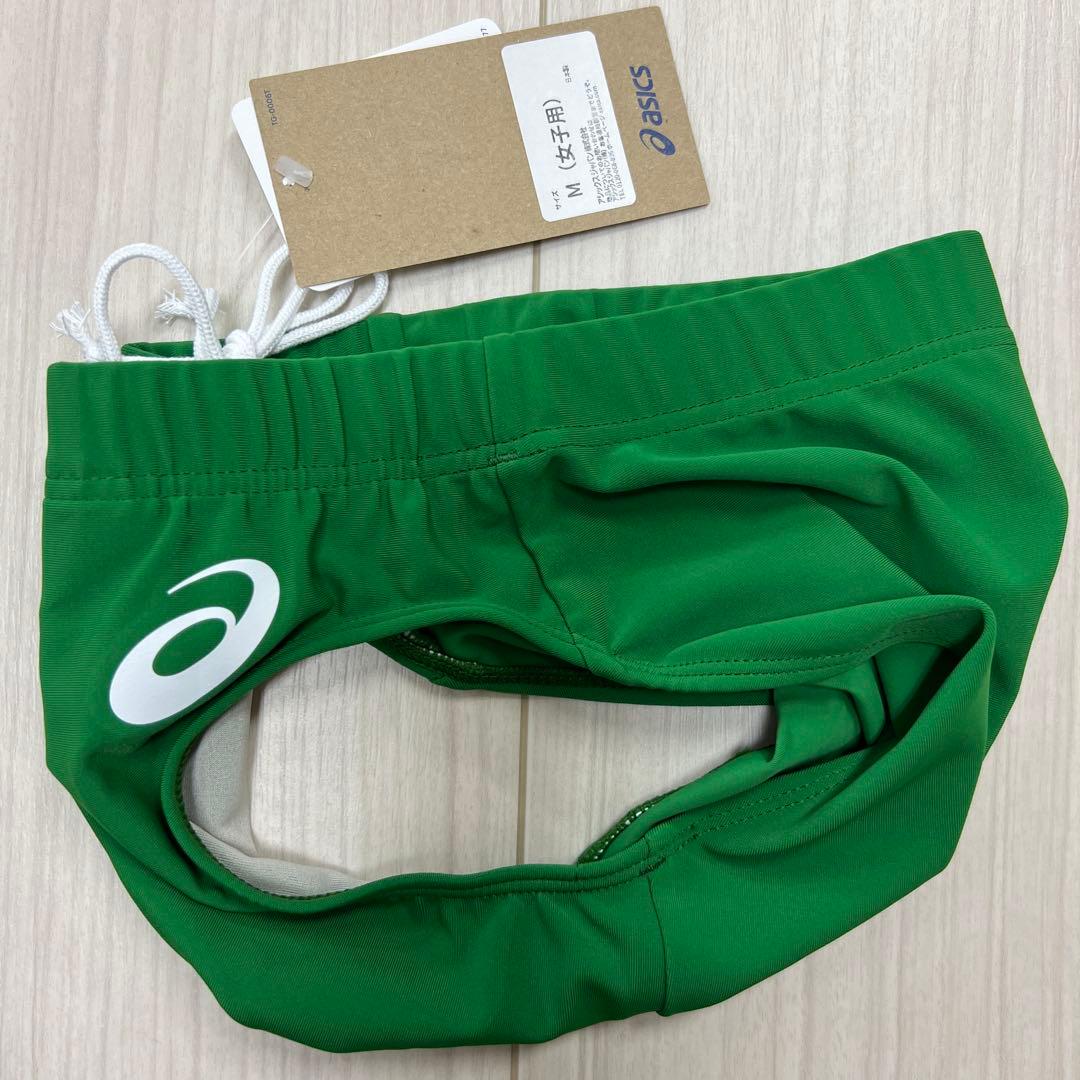 アシックス　女子陸上レーシングショーツ　Mサイズ　アマゾングリーン単色　新品