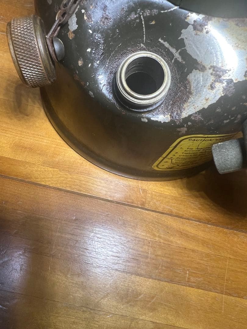 ジャンクコールマン ミリタリーランタン 木製ケース付き USA希少ベトナム戦当時