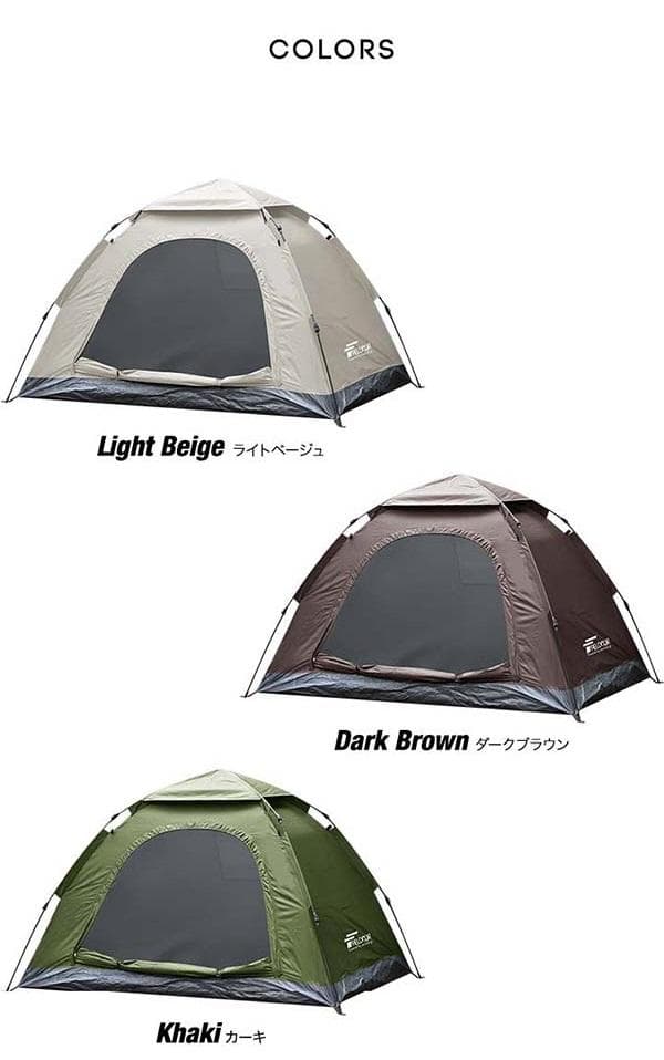 *設営15秒★ テント 軽量 収納バッグ UV遮蔽 ライトベージュ 他カラー有