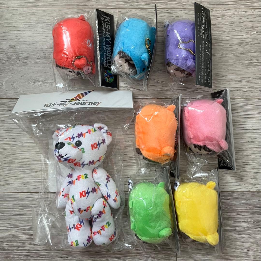 新品9点！キスマイベア ツムツム キスマイ ぬいぐるみ マスコット ツアーグッズ