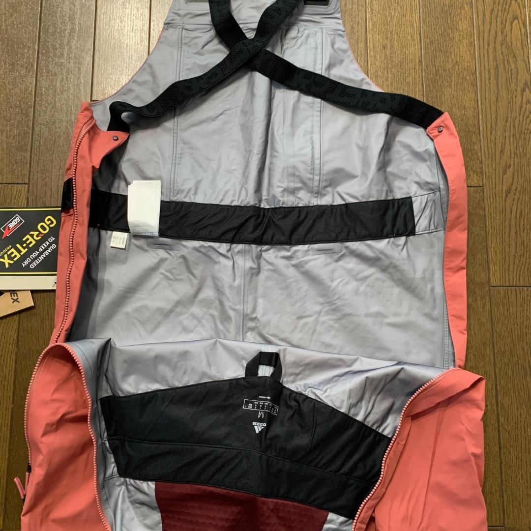 限定価格　アディダス　ビブパンツ　ゴアテックス　ピンク系　レディースXL