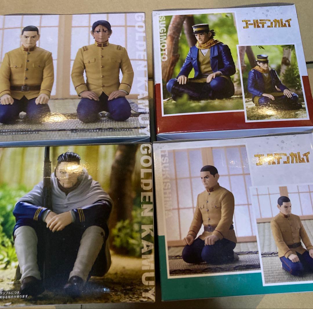 ゴールデンカムイ ちょこのせ4体セット　杉元佐一/尾形百之助/鯉登少尉/月島軍曹