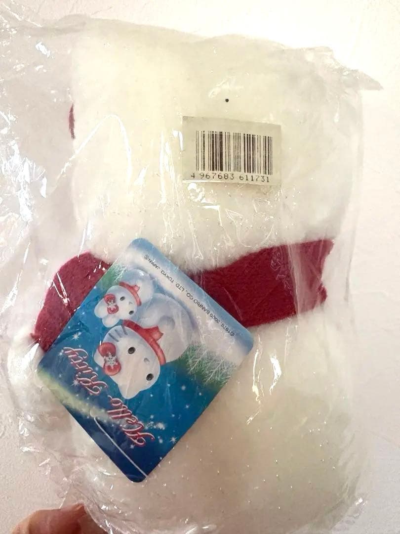 【2000年製・冬限定】ハローキティ 雪だるま タグ付き未使用 レアぬいぐるみ