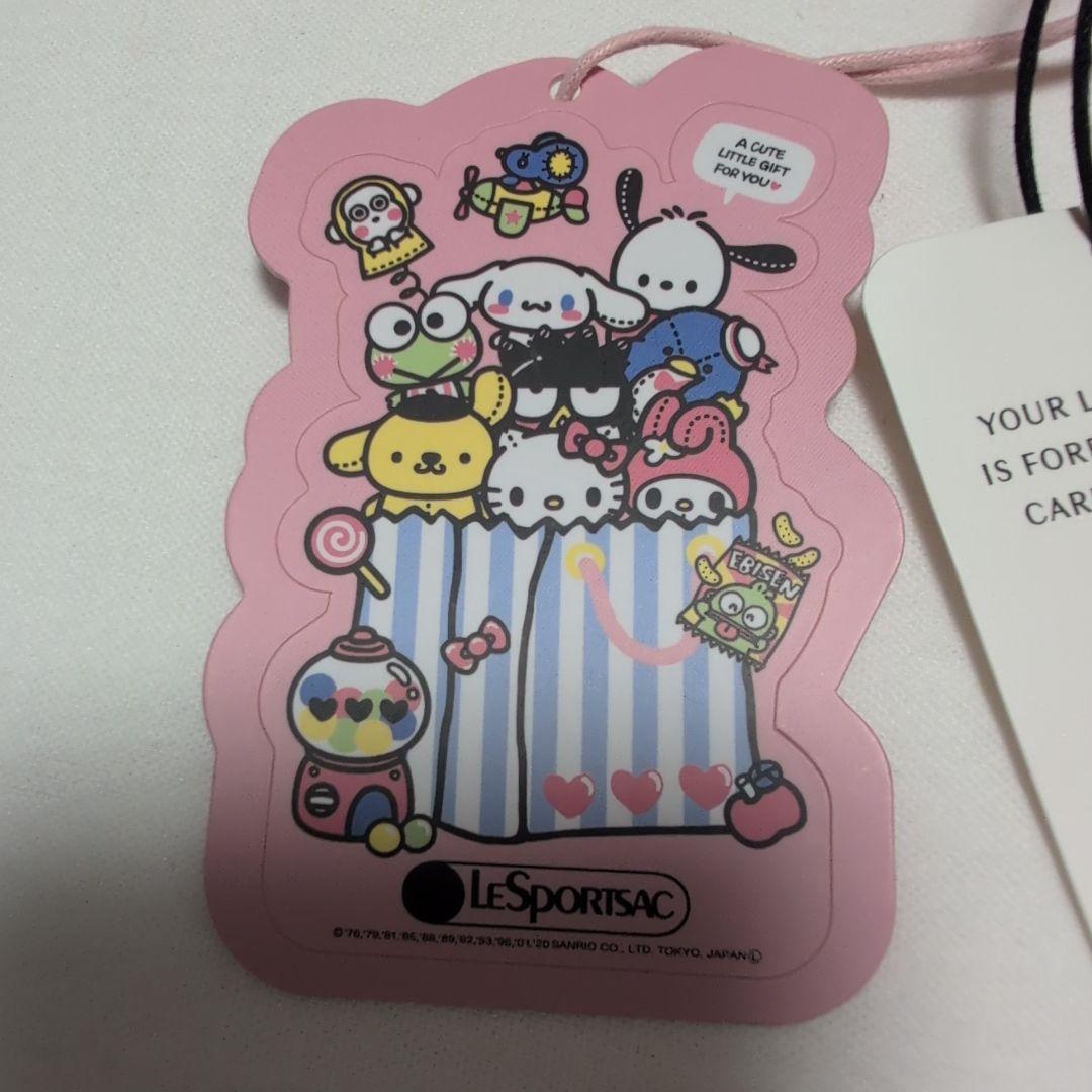 LeSportsac サンリオ リボン模様の赤いショルダーバッグ
