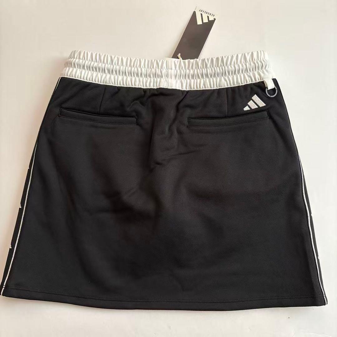 S早い者勝ち新品12100円/アディダスゴルフ/インナー付き裏起毛スカート/黒