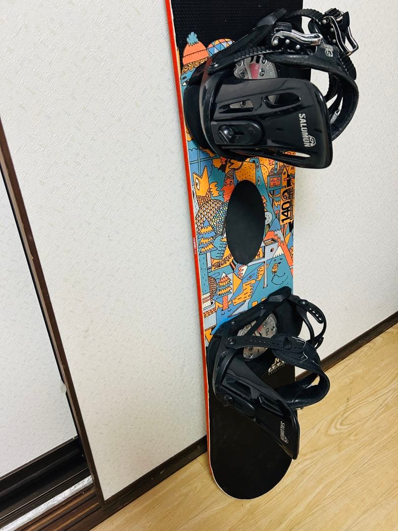 SALOMON サロモン スノーボード 140cm ビンディング セット
