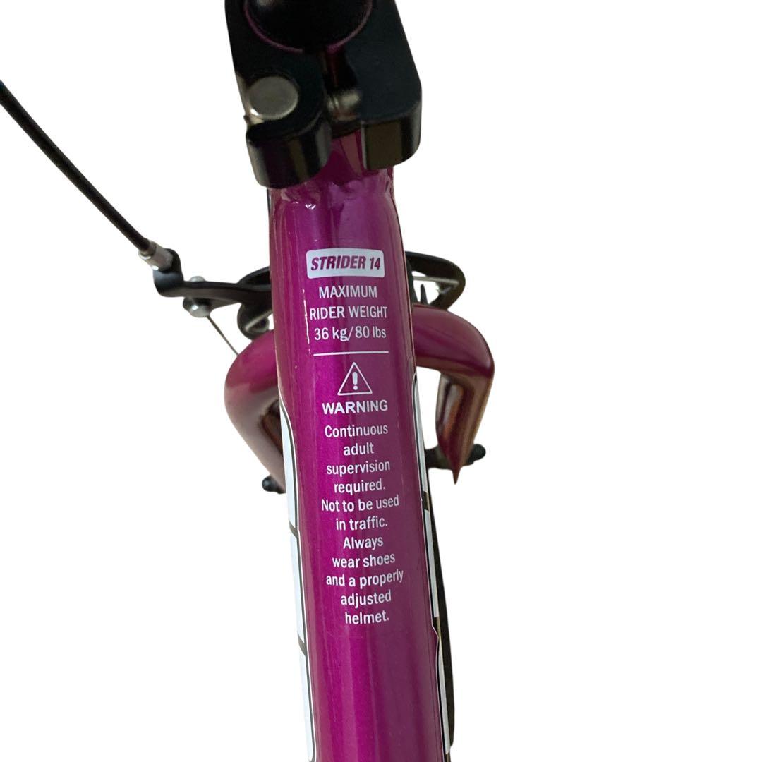 専用　　STRIDERSPORT14Xフューシャピンクペダル付き 使用感少 美品