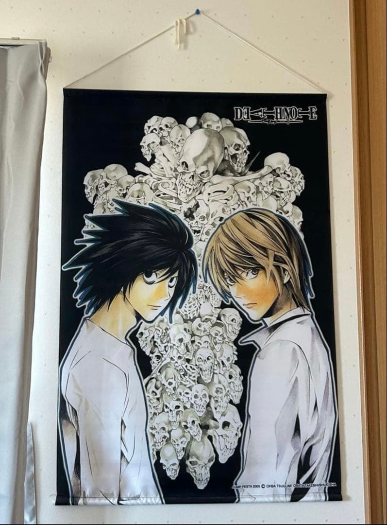 DEATH NOTE タペストリー Lとライト