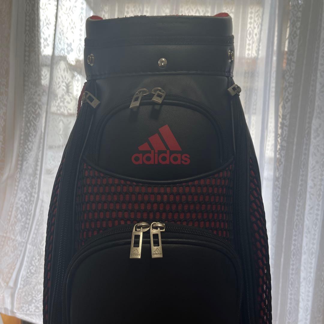 adidas ゴルフバッグ 黒 赤