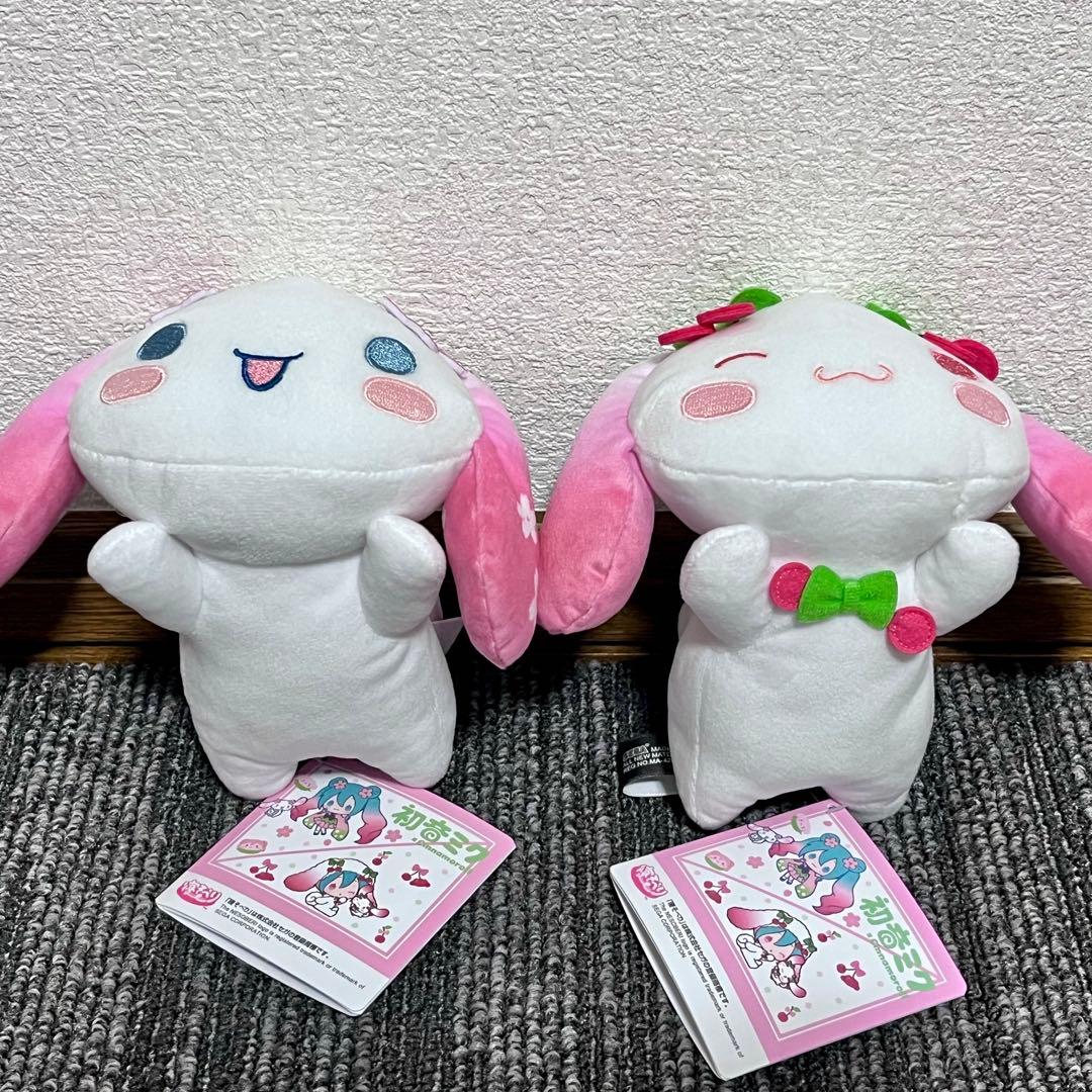【14個セット】初音ミク×シナモロール 桜ver. ぬいぐるみ マスコット