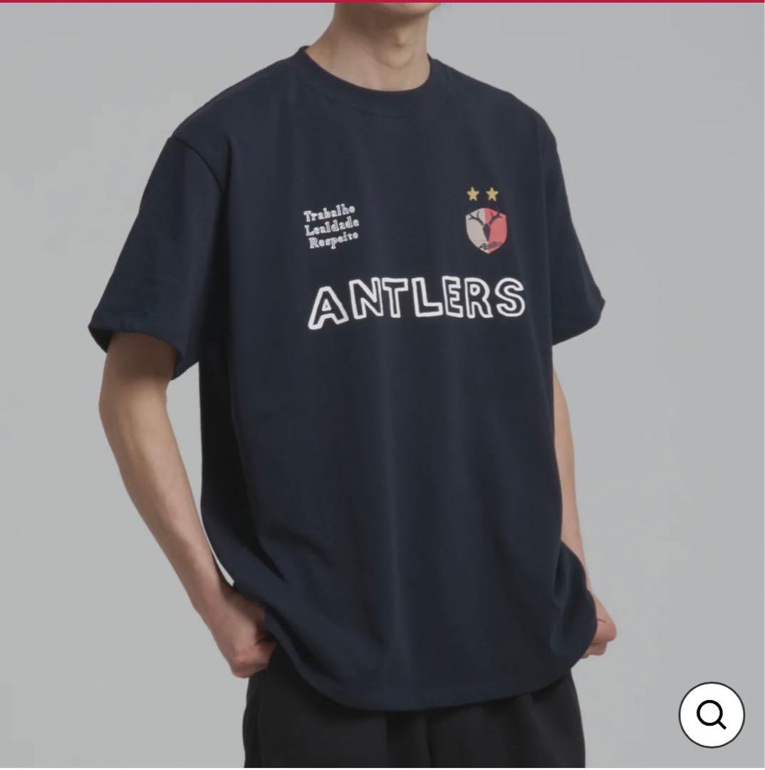 【完売品】NJG×ANTLERS Tシャツ（NAVY）サイズ:LL アントラーズ