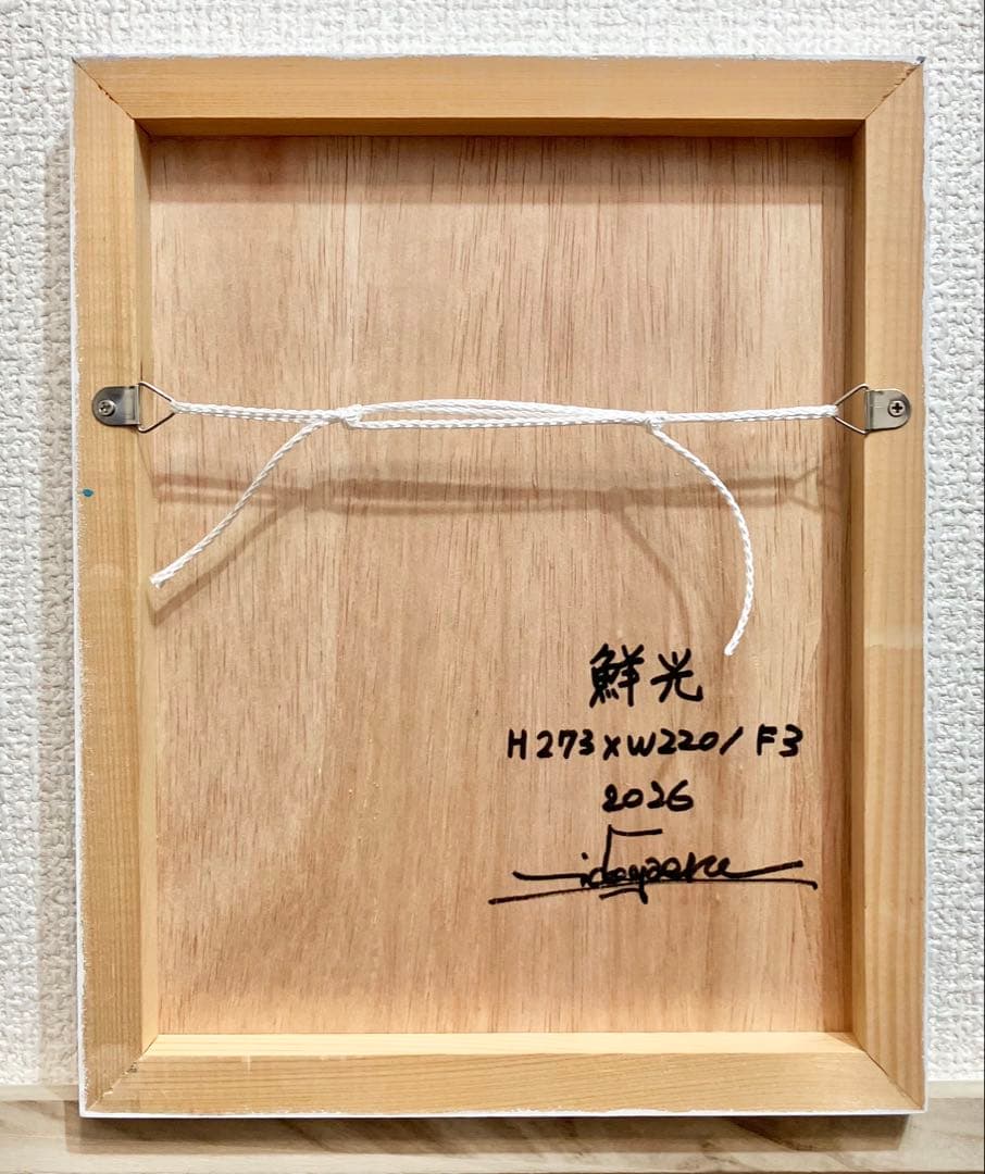 原画　花　静物画　絵画　アクリル画　現代アート　細密画　手描き　一点物