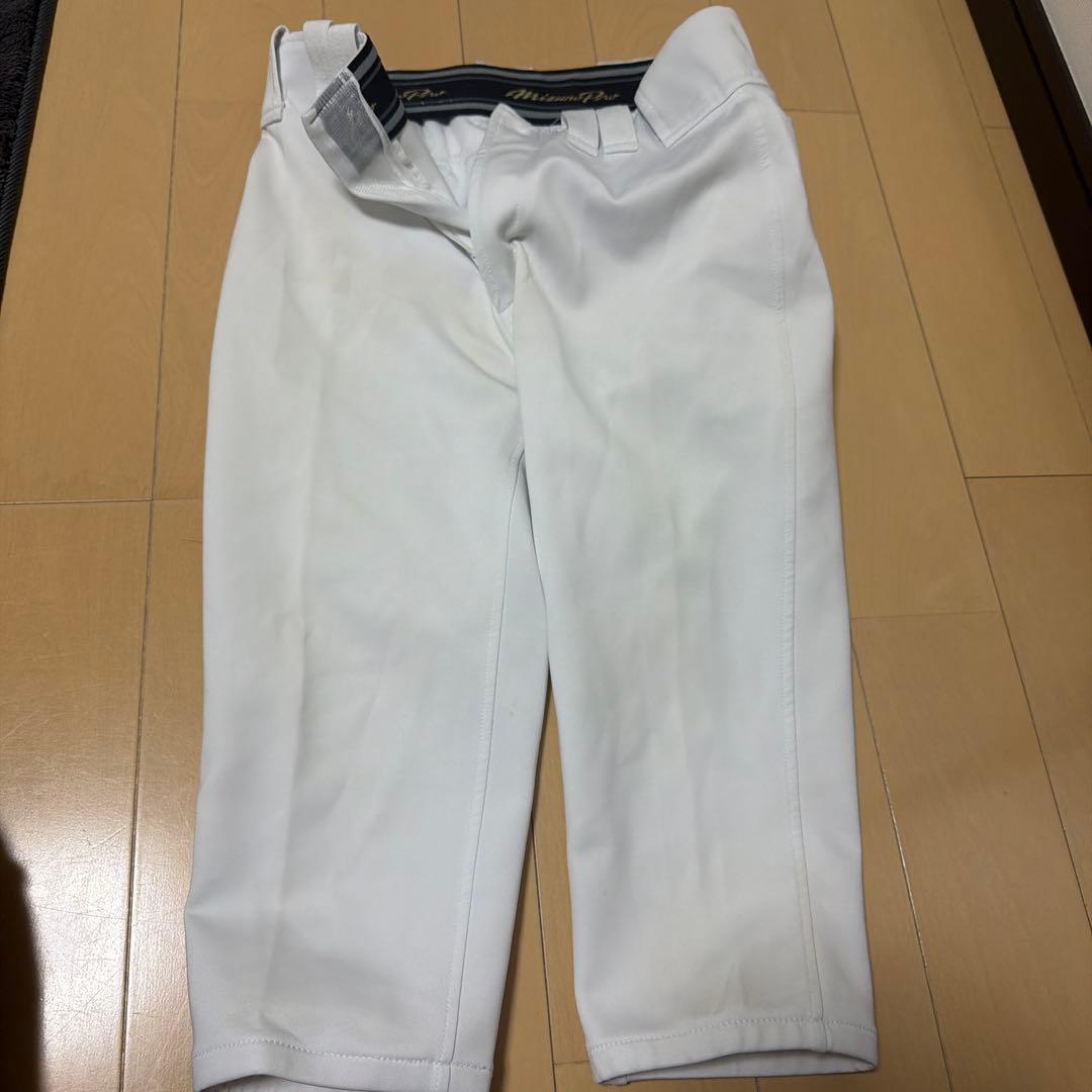 Mizuno Pro ホワイト 練習着 Sサイズ 野球ズボン
