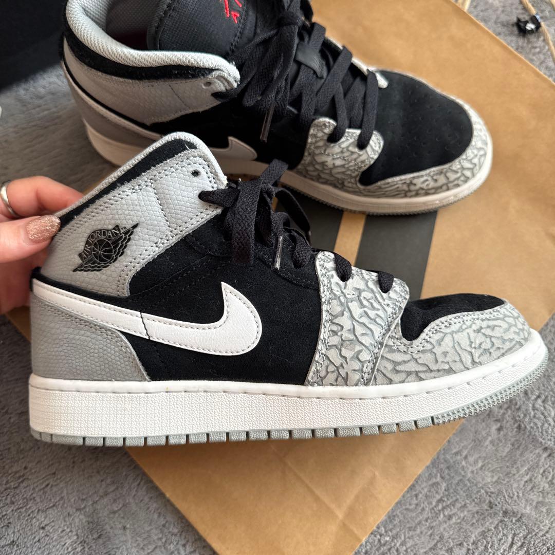 シューズ(女性用) Nike Air Jordan1 MID SE Elephant Toe