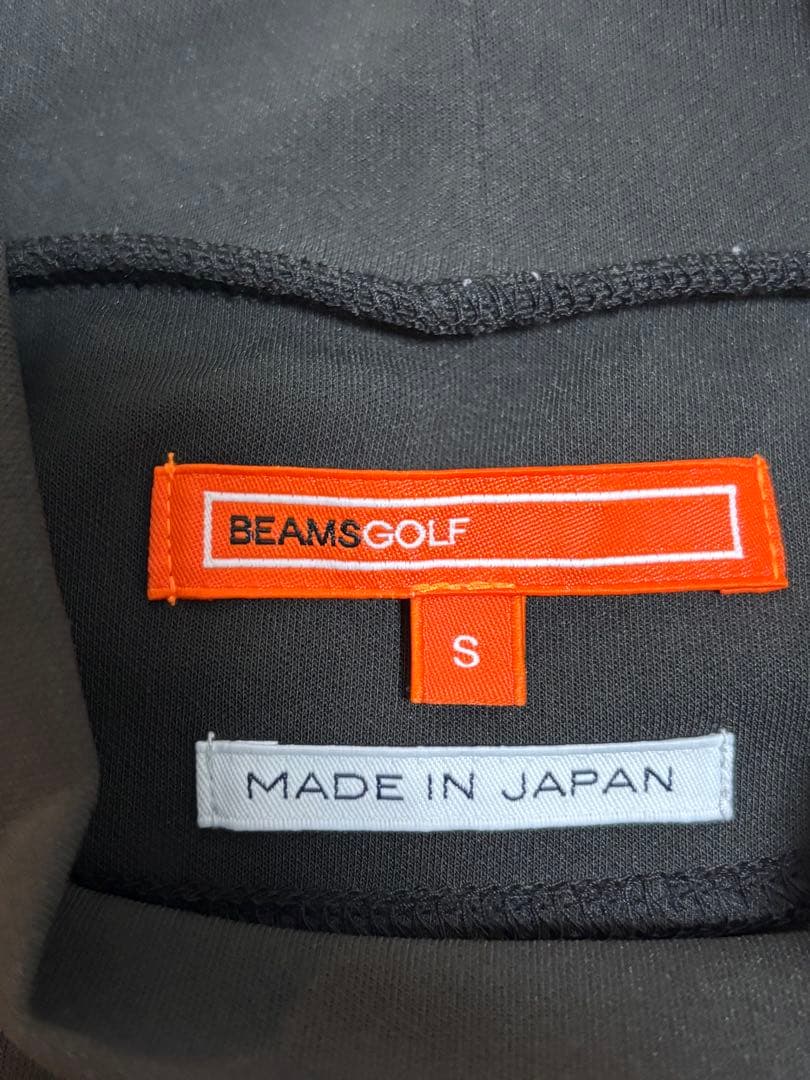 BEAMS GOLF ビッグロゴ モックネックシャツ S