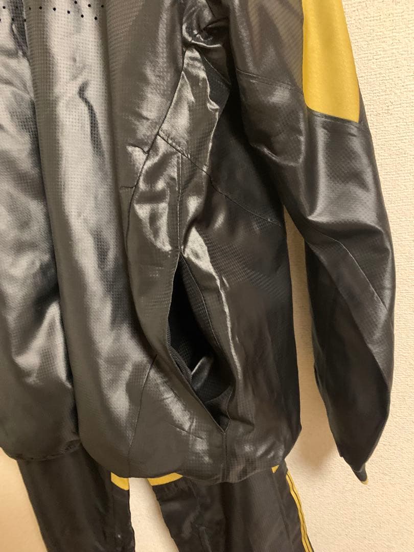 【美品】adidas Professional 上下セット ブラック×ゴールド