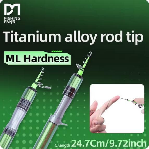 25cm　チタンティップロッド　パックロッド　コンパクトロッド　スピニングロッド