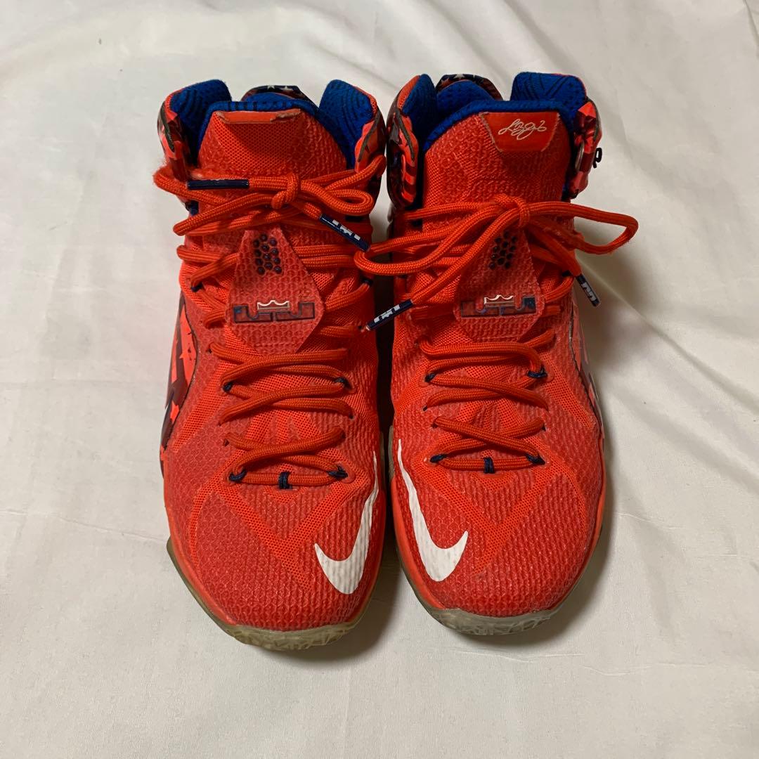 希少美品NIKE レブロン12 独立記念モデル ハイカットバスケットシューズ