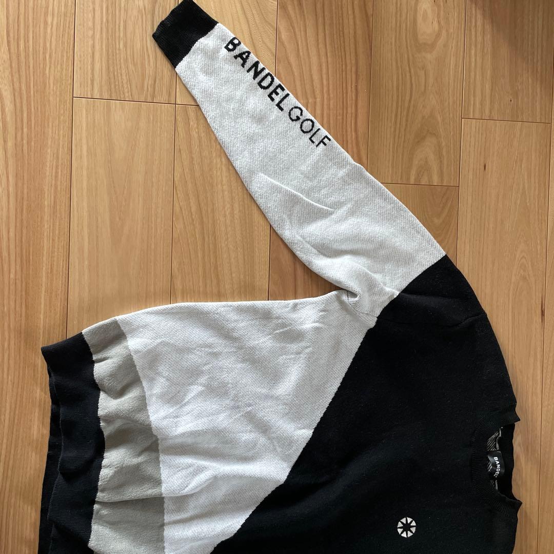 BANDEL GOLF セーター ブラック/ホワイト