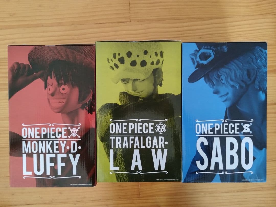 ONE PIECE　ルフィ　サボ　トラファルガーロー 　フィギュア　一番くじ