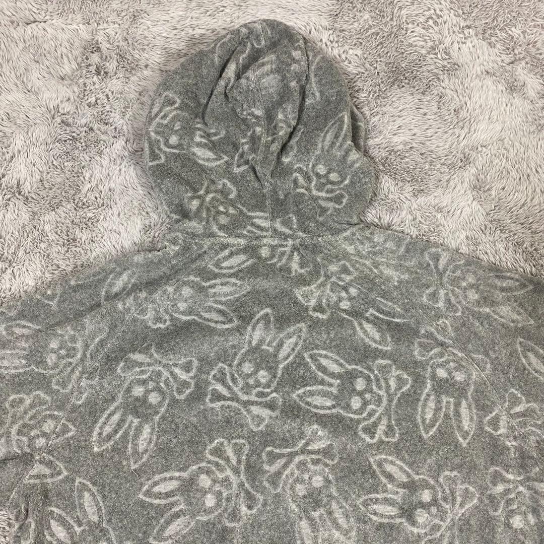 Psycho Bunny セットアップ パイル ジップ ライトグレー XL