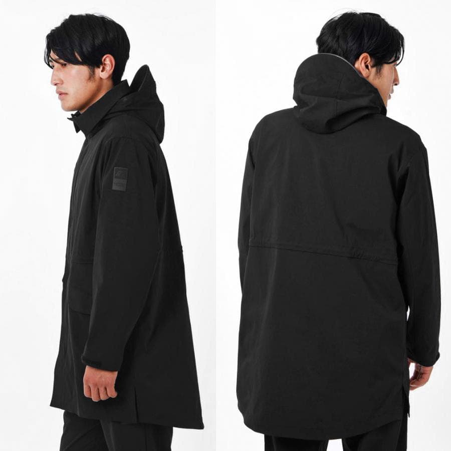 新品NBニューバランス メンズ ベンチコートプレミアコレクションコートBLK/L