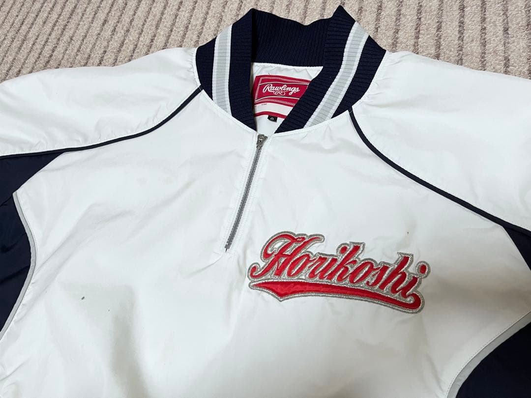 Rawlings 堀越 高校野球部 グランドコート グラコン ジャンパー 白